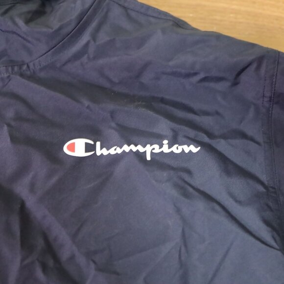 Champion Logo V1015 Full Zip Jacket Lightweight Wind Water Resistant Men's M NWT - Picture 4 of 6